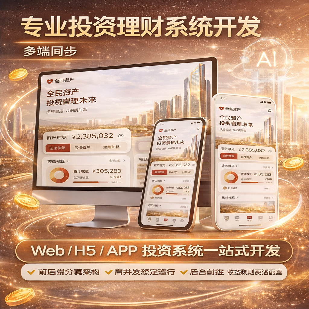 APP系统定制开发｜数字资产管理平台｜产业数字化系统｜源码交付｜长期维护