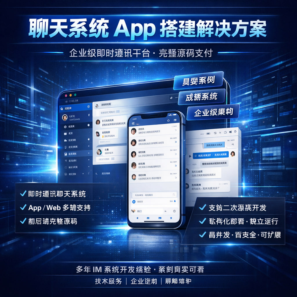 企业聊天系统定制｜在线客服+内部沟通｜私有部署软件